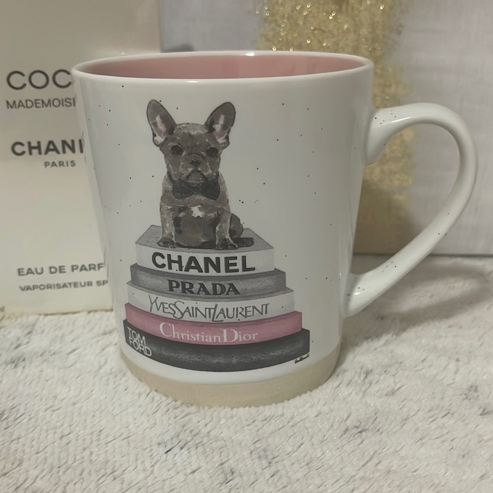 Mug designer inspired White / pink - Amanda Greenwood Art 🎁🔥💓